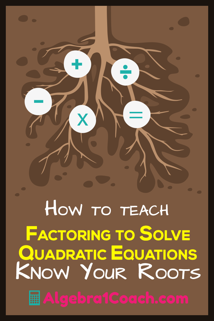 Don't Forget to Pin This! Factoring to Solve Quadratic Equations - Pinterest